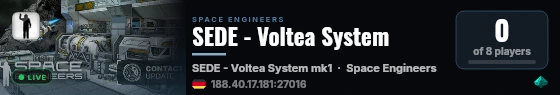 SEDE - Voltea System live status badge