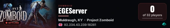 EGEServer live status badge