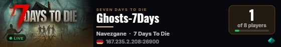 Ghosts-7Days live status badge