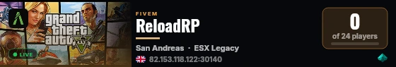 ReloadRP live status badge