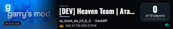 [DEV] Heaven Team | Атака Титанов РП live status badge