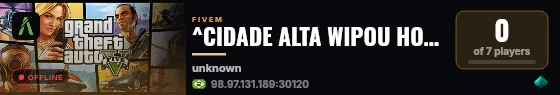 ^CIDADE ALTA WIPOU HOJE🌈 live status badge