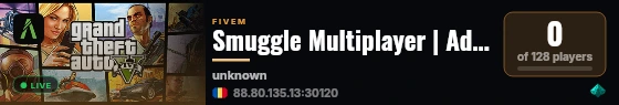 Smuggle Multiplayer | Advanced Roleplay live status badge