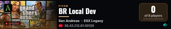 BR Local Dev live status badge