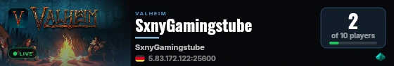 SxnyGamingstube live status badge