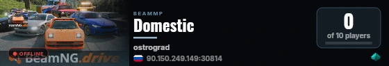 Domestic live status badge