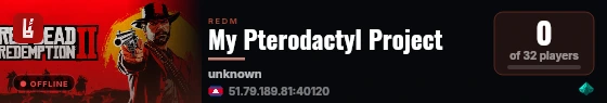 My Pterodactyl Project live status badge