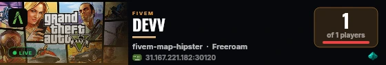 DEVV live status badge
