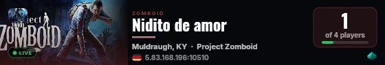Nidito de amor live status badge