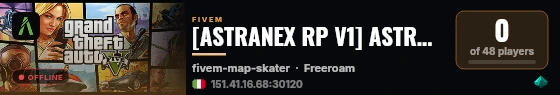 [ASTRANEX RP V1] ASTRANEX RP V1 live status badge