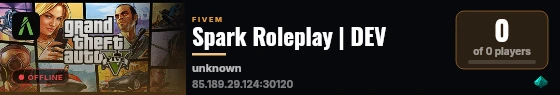 Spark Roleplay | DEV live status badge