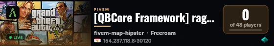 [QBCore Framework] ragheb dev live status badge