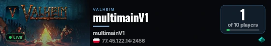 multimainV1 live status badge