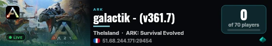 galactik - (v361.7) live status badge