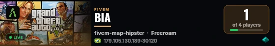 BIA live status badge