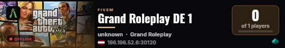 Grand Roleplay DE 1 live status badge