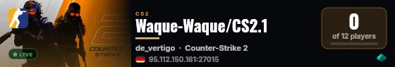 Waque-Waque/CS2.1 live status badge