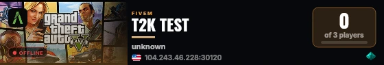 T2K TEST live status badge