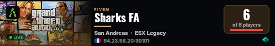 Sharks FA live status badge
