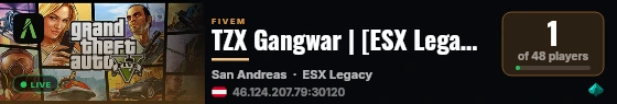 TZX Gangwar | [ESX Legacy] live status badge