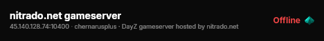 nitrado.net gameserver live status badge