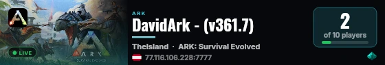 DavidArk - (v361.7) live status badge