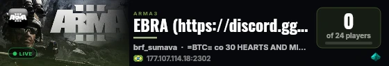 EBRA (https://discord.gg/CA6txaM6uF) live status badge