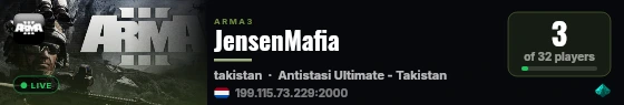 JensenMafia live status badge