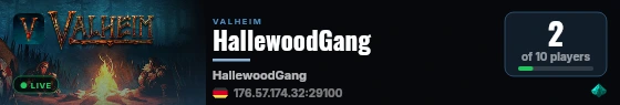 HallewoodGang live status badge