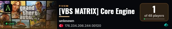 [VBS MATRIX] Core Engine live status badge