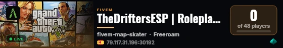 TheDriftersESP | Roleplay | Beta live status badge
