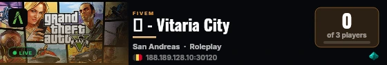🌎 - Vitaria City live status badge
