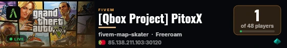 [Qbox Project] PitoxX live status badge