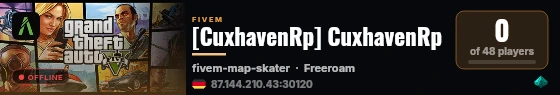 [CuxhavenRp] CuxhavenRp live status badge