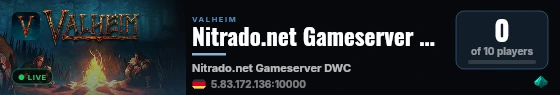 Nitrado.net Gameserver DWC live status badge