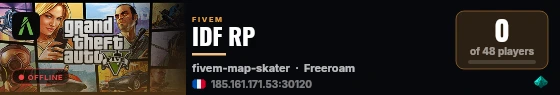 IDF RP live status badge