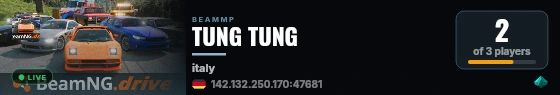 TUNG TUNG live status badge