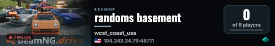 randoms basement live status badge