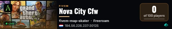Nova City Cfw live status badge