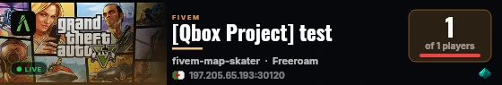 [Qbox Project] test live status badge