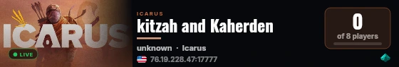 kitzah and Kaherden live status badge