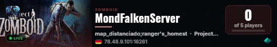 MondFalkenServer live status badge