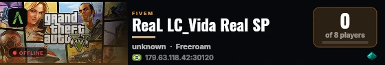 ReaL LC_Vida Real SP live status badge