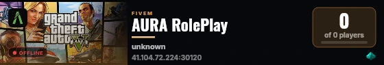 AURA RolePlay live status badge