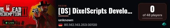 [DS] DixelScripts Development live status badge