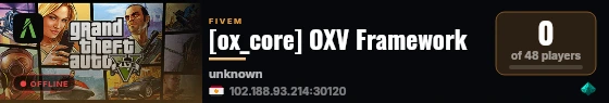 [ox_core] OXV Framework live status badge
