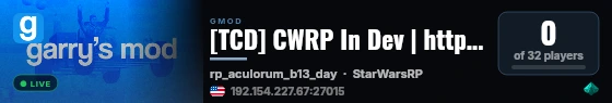 [TCD] CWRP In Dev | https://discord.gg/BrdKyyAqps live status badge