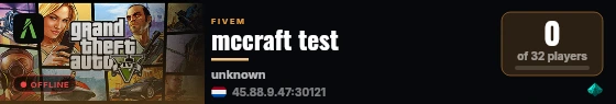 mccraft test live status badge