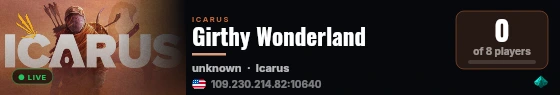 Girthy Wonderland live status badge