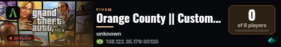 Orange County || Custom Framework || Jobs || Gangs || Housing || More! live status badge